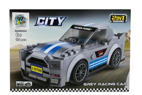 Carro de Corrida Lego - com 194 peças - CITY GREY RACING CAR