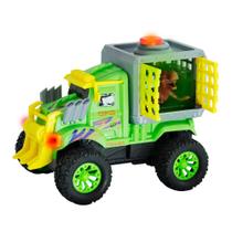 Carro de Fricção Dino Transporte - Verde - DM Toys