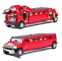 Carro de metal Alloy Hummer Limousine modelo 1:32 em escala 1:32 (vermelho)
