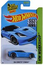 Carro de Metal Fundido Hot Wheels Corvette Stingray Azul 2014
