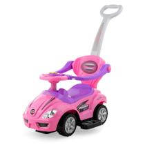 Carro de pedal rosa Ride-On Toy Best Choice Products 3 em 1