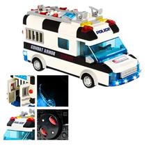 Carro de Polícia Brinquedo quebra cabeça Branco Criatividade e Diverção para montar Brinquedo Educativo para Crianças Acima de 3 Anos