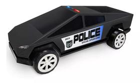 Carro De Policia Cyber Quantum Policial Rodas Livres - Xplast Brinquedos - Homeplay