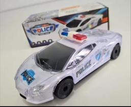 Carro De Polícia Gira 360 Luzes, Sirene,bate E Volta Carro De Polícia Gira 360 Luzes, Sirene,bate E Volta