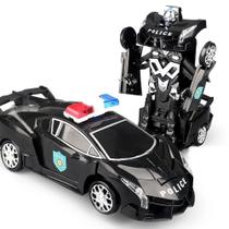Carro de Policia Viatura com Controle Remoto Infantil - toy king