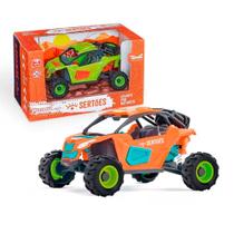 Carro de Rally Sertões com Rodas de Borracha e Suspensão Brinquedo Realista Miniatura