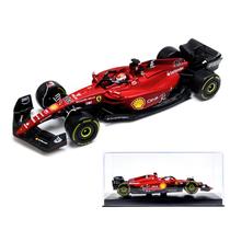 Carro de transmissão direta Bburago Ferrari F1-75 Leclerc 2022: escala 1:43