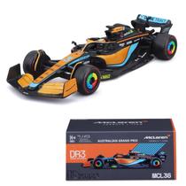 Carro de transmissão em tempo real Xiangtat Bburago 2022 F1 MCL36 Daniel Ricciardo