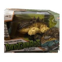 Carro Dinossauro Estegossauro Marrom Controle Remoto - Toyng 047519