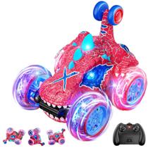 Carro Dinossauro Maluco Gira 360 Brinquedo Carrinho USB Controle Remoto