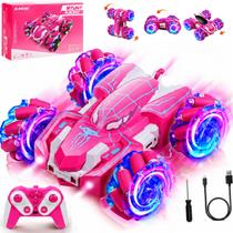 Carro Drift Aranha Rosa Controle Remoto 360 Luzes e Veloz Carro Drift Aranha Rosa Controle Remoto 360 Luzes e Veloz