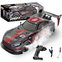 Carro Drift Racing Recarregável Controle Remoto Solta Fumaça