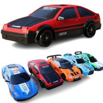 Carro Drift RC Alta Velocidade Controle Remoto com Luzes LED, Manobras Radicais Carro Drift RC Alta Velocidade Controle Remoto com Luzes LED, Manobras Radicais
