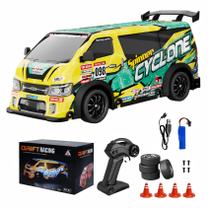 Carro Drift RC Highmall 1:24 com Luzes LED Kit USB Carro Drift RC Highmall 1:24 com Luzes LED Kit USB