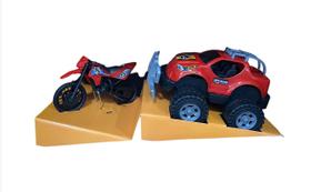 Carro e Moto - Desafio Rally - Vermelho BSTOYS - Bs Toys