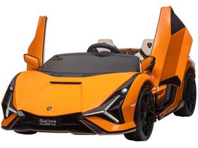 Carro Eletrico Bandeirante Lamborghini Sian 12V Controle Laranja