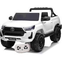 Carro Eletrico Bandeirante Toyota Hilux Branco 12V Controle