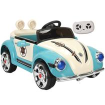 Carro Eletrico Bang Toys Fusca Beetle Classico Azul 12V Controle