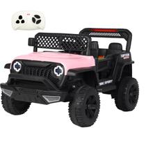 Carro Eletrico Bang Toys Jipe Adventure Rosa 12V Controle Remoto