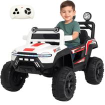 Carro Eletrico Bang Toys Jipe Sparkle Safari Branco 12V Controle