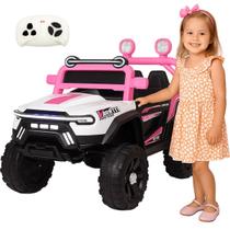 Carro Eletrico Bang Toys Jipe Sparkle Safari Rosa 12V Controle