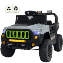 Carro Eletrico Bang Toys Jipe Titan XR Cinza 12V Controle Remoto