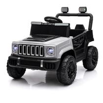 Carro Elétrico Cinza 12V Bluetooth USB Músicas Buzina Off Road Porta Que Abre Carro Elétrico Cinza 12V Bluetooth USB Músicas Buzina Off Road Porta Que Abre