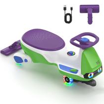 Carro elétrico de balanço infantil FanttikRide N10 Pro com luzes RGB