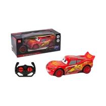 Carro Elétrico De Controle Remoto Disney Pixar Cars 3 Lightning McQueen Para Crianças, Conjunto De 4