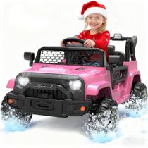 Carro Elétrico Hotsolo 12V Rosa com Controle Remoto