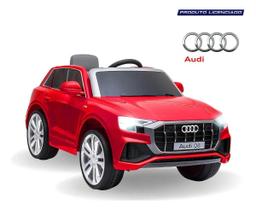 Carro Elétrico Infantil 12V Audi Q8 Grande Cor Vermelho