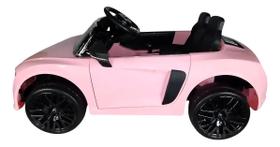 Carro Elétrico Infantil 12V Audi R8 V10 Mc24101 Rosa