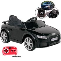 Carro Elétrico Infantil 12V Audi TT RS Preto com Controle 921707 BEL