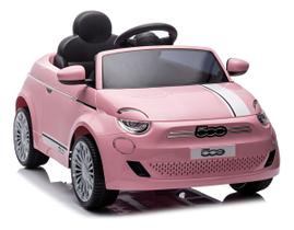 Carro Elétrico Infantil 12v Fiat 500 Com Controle Remoto Rosa Carro Elétrico Infantil 12v Fiat 500 Com Controle Remoto Rosa
