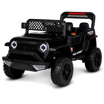 Carro Elétrico Infantil 12V Jipe Adventure Preto Com Controle Remoto Luz E Som Carro Elétrico Infantil 12V Jipe Adventure Preto Com Controle Remoto Luz E Som