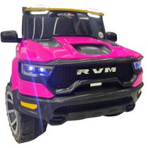 Carro eletrico infantil 2 lugares suv rvm 12v rosa - zippy toys