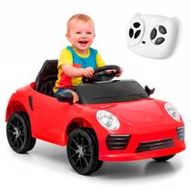 Carro Elétrico Infantil 6V Vermelho Com Controle Remoto Música E Faról - Zippy Toys