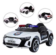 Carro eletrico infantil audi e-tron polícia 12v - zippy toys