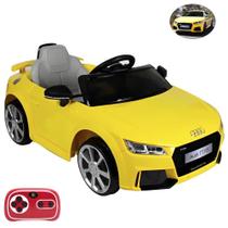 Carro Elétrico Infantil Audi TT RS 12v Amarelo Esportivo 921705 BEL