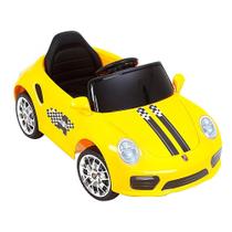 Carro Elétrico Infantil Bang Toys 6v Esporte Luxo Design Moderno Amarelo