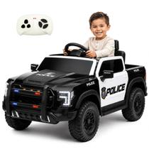 Carro Eletrico Infantil Bang Toys Jipe Police Preto 12V Controle Carro Eletrico Infantil Bang Toys Jipe Police Preto 12V Controle