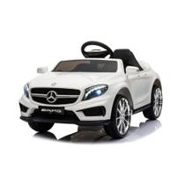 Carro Elétrico Infantil Bang Toys Mercedes-benz 12v com 2 Motores e Controle Remoto Branco