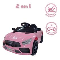 Carro Elétrico Infantil Bateria com Som Luz e Controle Remoto
