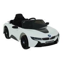 Carro Elétrico Infantil Bel Brink Esporte Bmw I8 12v com Controle Remoto Branco