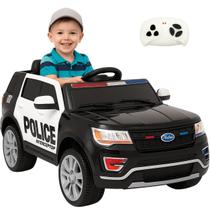 Carro Elétrico Infantil Biemme Blazer Polícia Preto 12V Controle