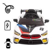 Carro Elétrico Infantil Bmw 12v Controle Remoto Led Branco Toys Import