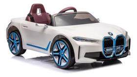 Carro Elétrico Infantil Bmw I4 Branca 12V Controle Remoto