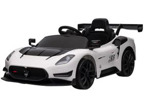 Carro Elétrico Infantil Branco Maserati - Bandeirante GT2 12V com Controle Remoto 2 Marchas