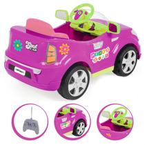 Carro Elétrico Infantil Com Controle Remoto Bateria 6v Som Buzina