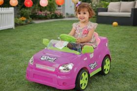 Carro Elétrico Infantil Com Controle Remoto Bateria 6v Som Buzina